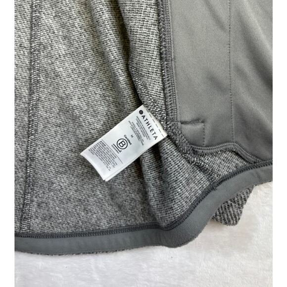 Athleta Stroll Fleece Full Zip Jacket Women's Size Medium Gray Hike Outdoor Walk - Picture 9 of 10